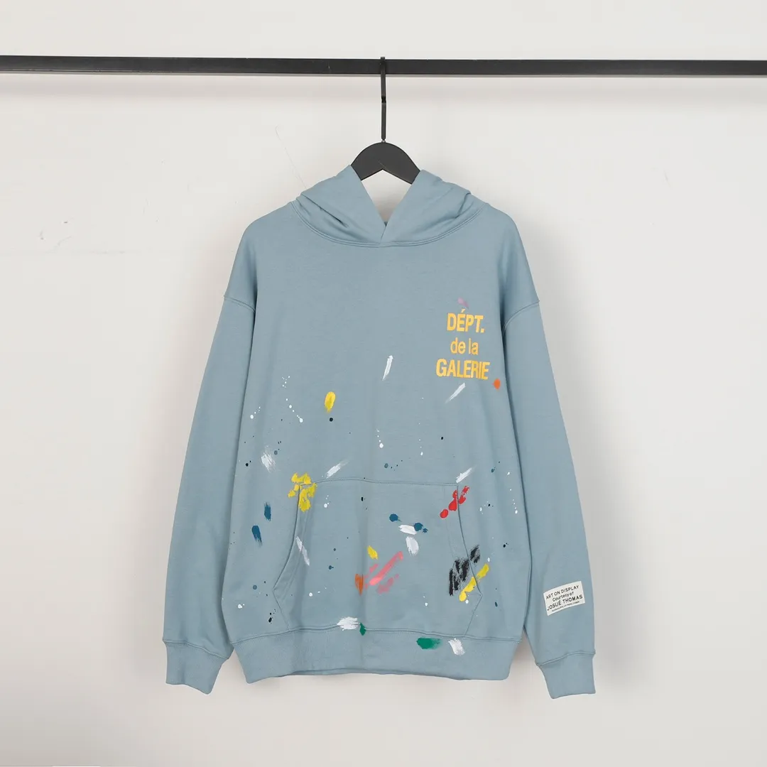 GALLERY DEPT. Autumn new hooded sweatshirt Style number: D3080P210 Color: blue Size: S M L XL